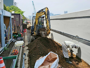 施工実績画像１｜東京の土木工事・造園工事・重機オペレーター業は株式会社拓優